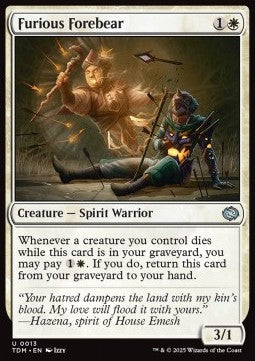 Furious Forebear - Tarkir: Dragonstorm (Uncommon) [TDM-13] - JotaCards - Tu Tienda de TCG