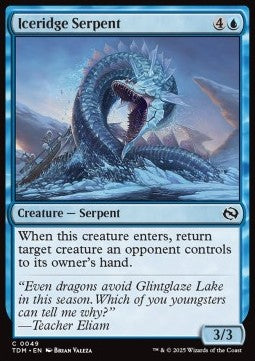 Iceridge Serpent - Tarkir: Dragonstorm (Common) [TDM-49] - JotaCards - Tu Tienda de TCG
