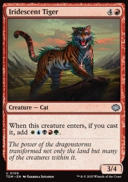 Iridescent Tiger - Tarkir: Dragonstorm (Uncommon) [TDM-109] - JotaCards - Tu Tienda de TCG