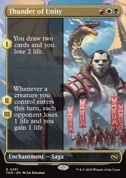 Thunder of Unity - Tarkir: Dragonstorm: Extras (Rare) [XTDM-391] - JotaCards - Tu Tienda de TCG