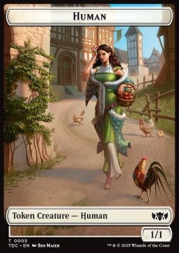Human Token (W 1/1) // Rat Token (B 1/1) - Tarkir: Dragonstorm: Tokens (Token) [TTDM-CT 5/9] - JotaCards - Tu Tienda de TCG