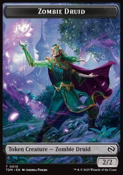 Zombie Druid Token (B 2/2) // Insect Token (G 1/1) - Tarkir: Dragonstorm: Tokens (Token) [TTDM-CT 10/22] - JotaCards - Tu Tienda de TCG