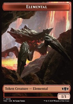 Elemental Token (R 1/1) // Gold Token - Tarkir: Dragonstorm: Tokens (Token) [TTDM-CT 16/29] - JotaCards - Tu Tienda de TCG