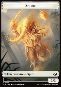 Spirit Token (W 3/3) // Spirit Token (W */*) - Tarkir: Dragonstorm: Tokens (Token) [TTDM-T 8/9] - JotaCards - Tu Tienda de TCG