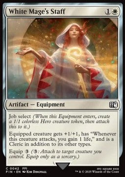 White Mage's Staff - Magic: The Gathering - FINAL FANTASY (Common) [FIN-42] - JotaCards - Tu Tienda de TCG
