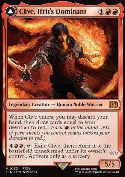 Clive, Ifrit's Dominant // Ifrit, Warden of Inferno - Magic: The Gathering - FINAL FANTASY (Mythic) [FIN-133] - JotaCards - Tu Tienda de TCG