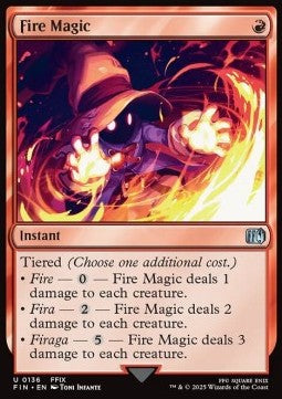 Fire Magic - Magic: The Gathering - FINAL FANTASY (Uncommon) [FIN-136] - JotaCards - Tu Tienda de TCG