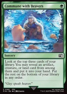 Commune with Beavers - Magic: The Gathering - FINAL FANTASY (Common) [FIN-182] - JotaCards - Tu Tienda de TCG