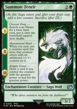 Summon: Fenrir - Magic: The Gathering - FINAL FANTASY (Uncommon) [FIN-203] - JotaCards - Tu Tienda de TCG