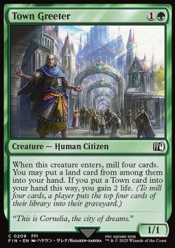 Town Greeter - Magic: The Gathering - FINAL FANTASY (Common) [FIN-209] - JotaCards - Tu Tienda de TCG
