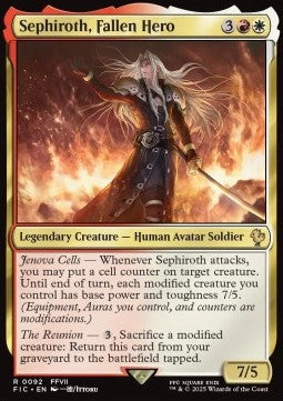 Sephiroth, Fallen Hero - Commander: Magic: The Gathering - FINAL FANTASY (Rare) [FIC-92] - JotaCards - Tu Tienda de TCG