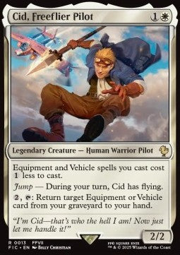 Cid, Freeflier Pilot - Commander: Magic: The Gathering - FINAL FANTASY (Rare) [FIC-13] - JotaCards - Tu Tienda de TCG