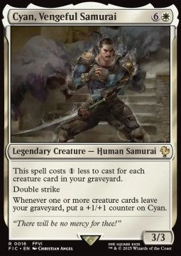 Cyan, Vengeful Samurai - Commander: Magic: The Gathering - FINAL FANTASY (Rare) [FIC-16] - JotaCards - Tu Tienda de TCG
