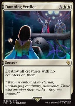 Damning Verdict - Commander: Magic: The Gathering - FINAL FANTASY (Rare) [FIC-239] - JotaCards - Tu Tienda de TCG