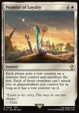 Promise of Loyalty - Commander: Magic: The Gathering - FINAL FANTASY (Rare) [FIC-249] - JotaCards - Tu Tienda de TCG