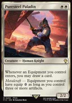Puresteel Paladin - Commander: Magic: The Gathering - FINAL FANTASY (Rare) [FIC-250] - JotaCards - Tu Tienda de TCG