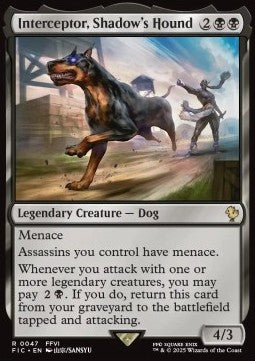 Interceptor, Shadow's Hound - Commander: Magic: The Gathering - FINAL FANTASY (Rare) [FIC-47] - JotaCards - Tu Tienda de TCG