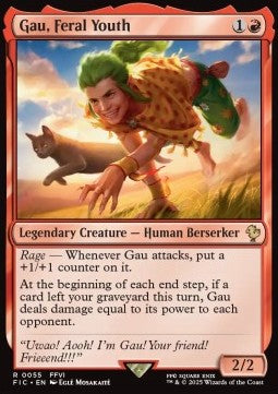 Gau, Feral Youth - Commander: Magic: The Gathering - FINAL FANTASY (Rare) [FIC-55] - JotaCards - Tu Tienda de TCG