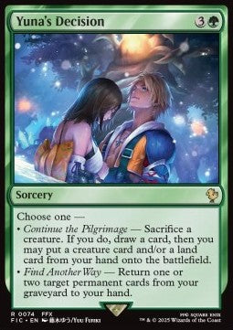 Yuna's Decision - Commander: Magic: The Gathering - FINAL FANTASY (Rare) [FIC-74] - JotaCards - Tu Tienda de TCG