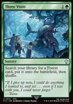 Three Visits - Commander: Magic: The Gathering - FINAL FANTASY (Uncommon) [FIC-315] - JotaCards - Tu Tienda de TCG