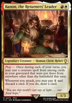 Banon, the Returners' Leader - Commander: Magic: The Gathering - FINAL FANTASY (Rare) [FIC-78] - JotaCards - Tu Tienda de TCG
