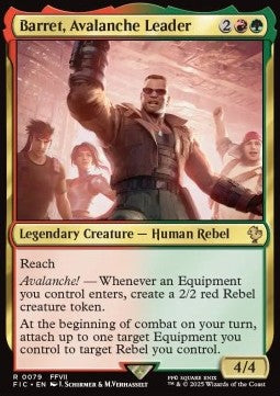 Barret, Avalanche Leader - Commander: Magic: The Gathering - FINAL FANTASY (Rare) [FIC-79] - JotaCards - Tu Tienda de TCG
