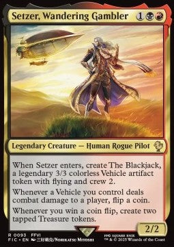 Setzer, Wandering Gambler - Commander: Magic: The Gathering - FINAL FANTASY (Rare) [FIC-93] - JotaCards - Tu Tienda de TCG