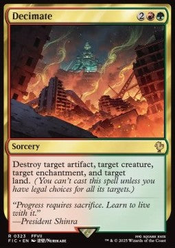 Decimate - Commander: Magic: The Gathering - FINAL FANTASY (Rare) [FIC-323] - JotaCards - Tu Tienda de TCG