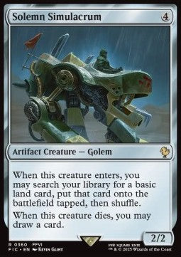 Solemn Simulacrum - Commander: Magic: The Gathering - FINAL FANTASY (Rare) [FIC-360] - JotaCards - Tu Tienda de TCG