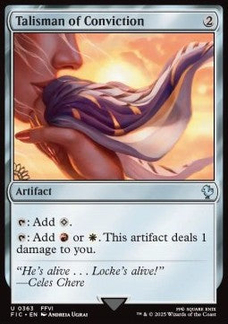 Talisman of Conviction - Commander: Magic: The Gathering - FINAL FANTASY (Uncommon) [FIC-363] - JotaCards - Tu Tienda de TCG