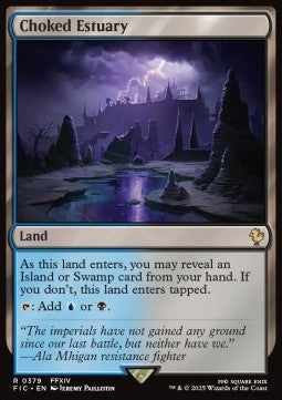 Choked Estuary - Commander: Magic: The Gathering - FINAL FANTASY (Rare) [FIC-379] - JotaCards - Tu Tienda de TCG
