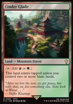 Cinder Glade - Commander: Magic: The Gathering - FINAL FANTASY (Rare) [FIC-380] - JotaCards - Tu Tienda de TCG