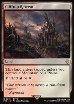 Clifftop Retreat - Commander: Magic: The Gathering - FINAL FANTASY (Rare) [FIC-381] - JotaCards - Tu Tienda de TCG