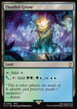 Flooded Grove - Commander: Magic: The Gathering - FINAL FANTASY (Rare) [FIC-393] - JotaCards - Tu Tienda de TCG