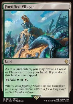 Fortified Village - Commander: Magic: The Gathering - FINAL FANTASY (Rare) [FIC-396] - JotaCards - Tu Tienda de TCG