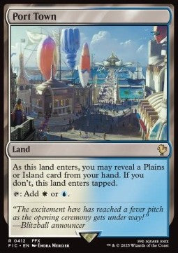 Port Town - Commander: Magic: The Gathering - FINAL FANTASY (Rare) [FIC-412] - JotaCards - Tu Tienda de TCG