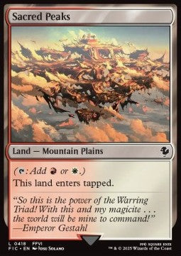 Sacred Peaks - Commander: Magic: The Gathering - FINAL FANTASY (Common) [FIC-418] - JotaCards - Tu Tienda de TCG