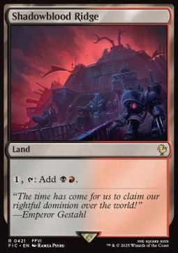 Shadowblood Ridge - Commander: Magic: The Gathering - FINAL FANTASY (Rare) [FIC-421] - JotaCards - Tu Tienda de TCG