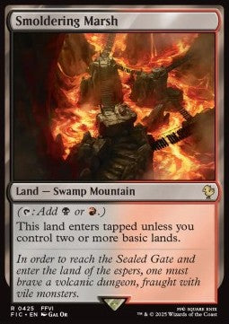 Smoldering Marsh - Commander: Magic: The Gathering - FINAL FANTASY (Rare) [FIC-425] - JotaCards - Tu Tienda de TCG