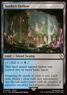 Sunken Hollow - Commander: Magic: The Gathering - FINAL FANTASY (Rare) [FIC-429] - JotaCards - Tu Tienda de TCG