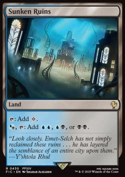 Sunken Ruins - Commander: Magic: The Gathering - FINAL FANTASY (Rare) [FIC-430] - JotaCards - Tu Tienda de TCG