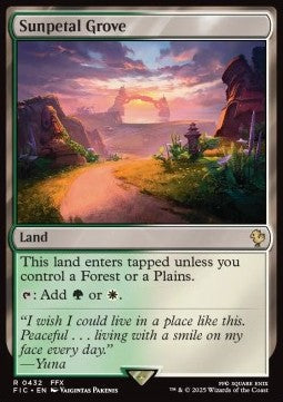 Sunpetal Grove - Commander: Magic: The Gathering - FINAL FANTASY (Rare) [FIC-432] - JotaCards - Tu Tienda de TCG