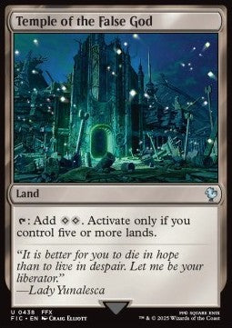 Temple of the False God - Commander: Magic: The Gathering - FINAL FANTASY (Uncommon) [FIC-438] - JotaCards - Tu Tienda de TCG