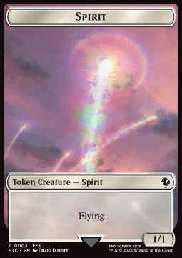 Spirit Token (W 1/1) // Squid Token (U 1/1) (V.1) - Magic: The Gathering - FINAL FANTASY: Tokens (Token) [TFIN-CT 3/5] - JotaCards - Tu Tienda de TCG