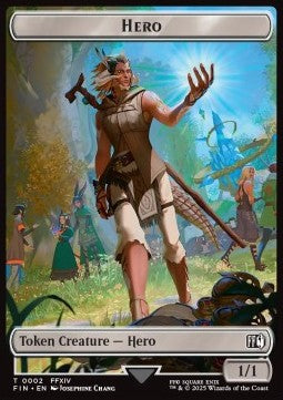 Hero Token (W 1/1) // Spirit Token (W 1/1) (V.1) - Magic: The Gathering - FINAL FANTASY: Tokens (Token) [TFIN-CT 2/3] - JotaCards - Tu Tienda de TCG