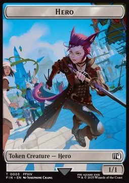 Hero Token (W 1/1) // Spirit Token (W 1/1) (V.2) - Magic: The Gathering - FINAL FANTASY: Tokens (Token) [TFIN-CT 3/3] - JotaCards - Tu Tienda de TCG