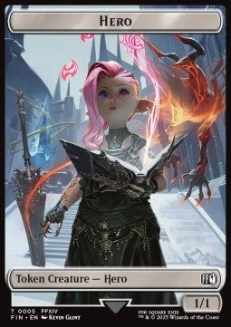 Hero Token (W 1/1) // Bird Token (U 1/1 Flying, vigilance) (V.2) - Magic: The Gathering - FINAL FANTASY: Tokens (Token) [TFIN-CT 5/4] - JotaCards - Tu Tienda de TCG