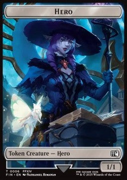 Hero Token (W 1/1) // Wizard Token (B 0/1) (V.1) - Magic: The Gathering - FINAL FANTASY: Tokens (Token) [TFIN-T 6/15] - JotaCards - Tu Tienda de TCG