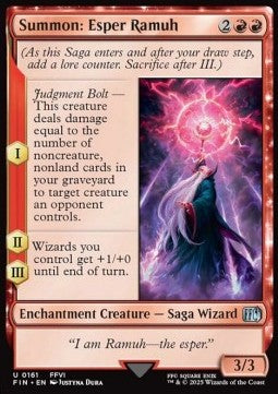 Summon: Esper Ramuh - Magic: The Gathering - FINAL FANTASY (Uncommon) [FIN-161] - JotaCards - Tu Tienda de TCG