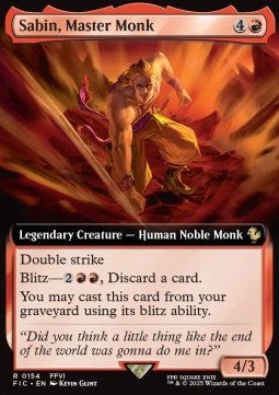 Sabin, Master Monk - Commander: FINAL FANTASY: Extras (Rare) [XFIC-154]